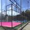 12-milimetrowy różowy sztuczny murawa Outdoor Padel Court dla wielu pól sportowych